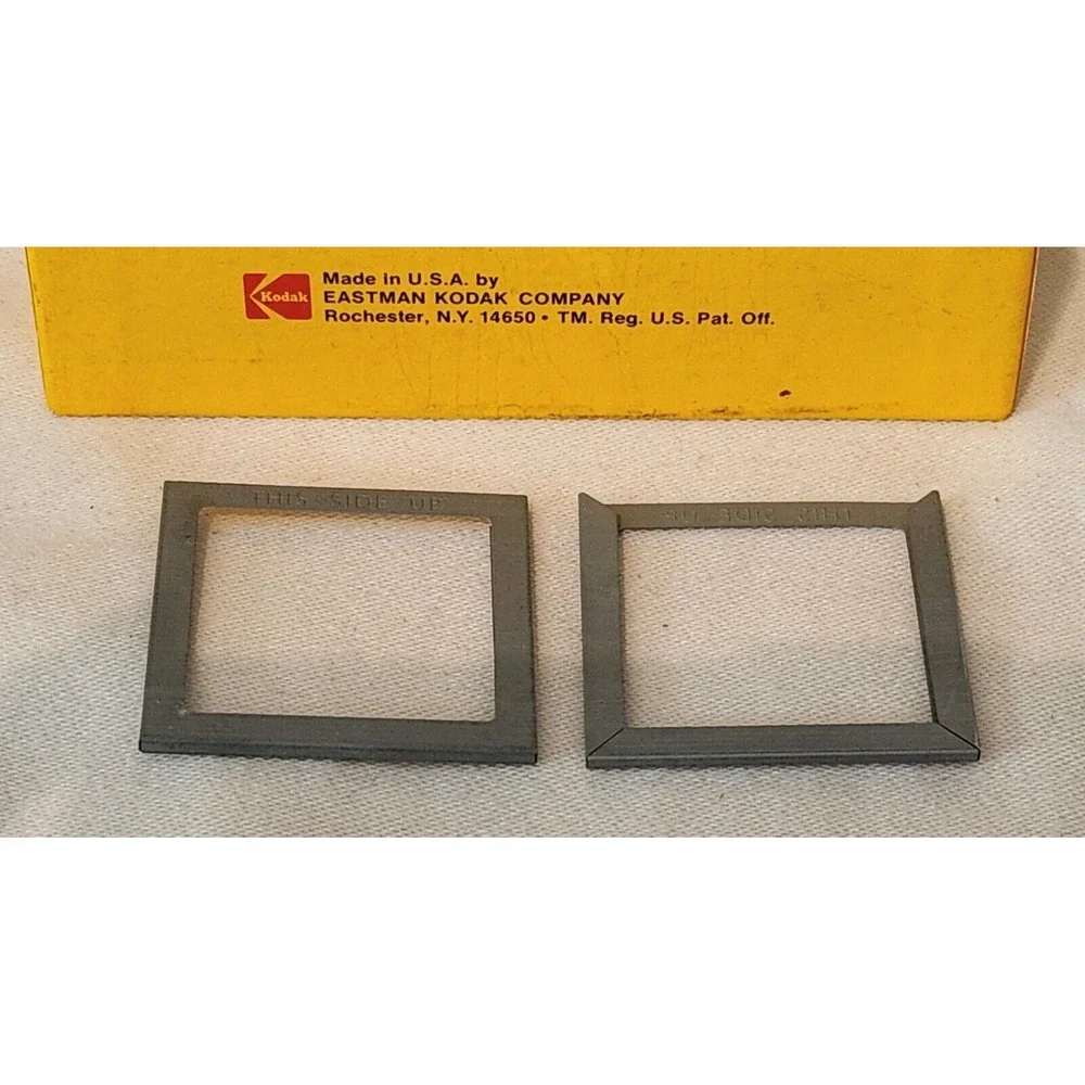 Kodak Metal Binders 50 Pcs for 2x2 in Slide Cover Glass Thin B 350 New Old Stock